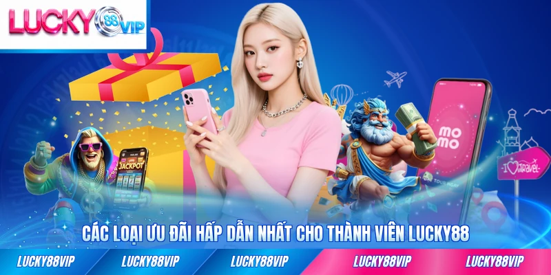 Các loại ưu đãi hấp dẫn nhất cho thành viên LUCKY88 mới nhất